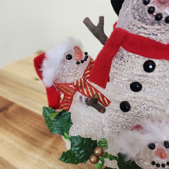 Vintage Christmas Snowmen Lamp - Picture 4 of 11